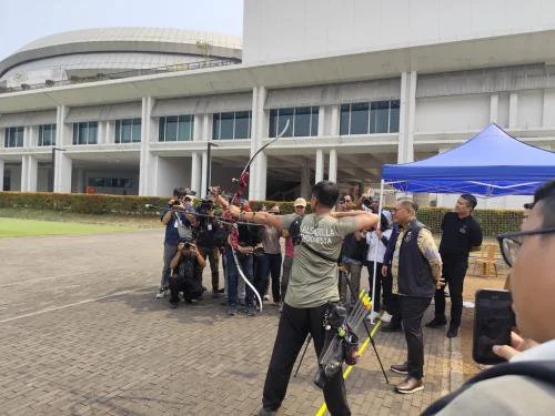 Tim Panahan Indonesia berlatih jelang Asian Games 2026 (Foto: Okezone/Cikal Bintang)