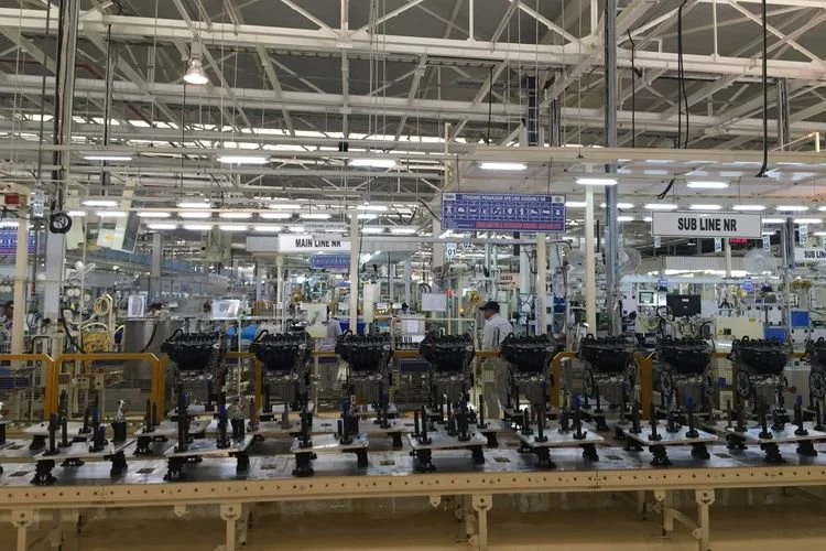 Pabrik mesin Toyota di Kabupaten Karawang, Jawa Barat.