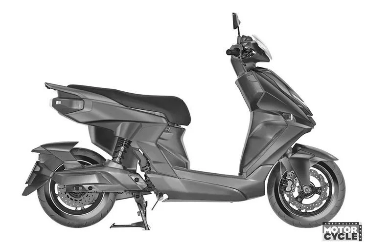 Gambar paten motor listrik Yamaha terbaru
