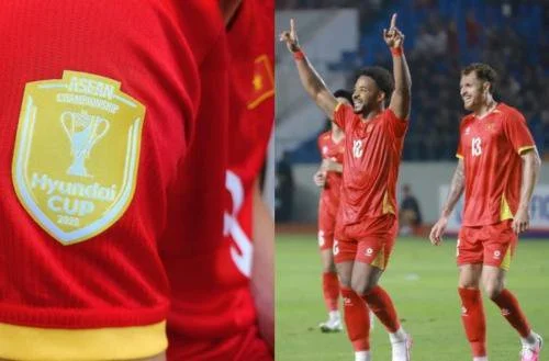 Patch spesial Timnas Vietnam. (Foto: The Thao 247)