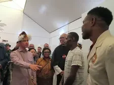 Di Asmat, Gibran Tinjau Sekolah Lapang Sagu Keuskupan Agats