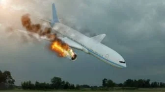 Pesawat Kecelakaan dan Terbakar di Teluk Shallow Amerika Serikat