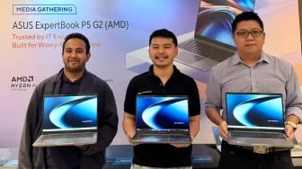 Asus ExpertBook P5 G2 (AMD) Bawa Kekuatan AI 55 TOPS untuk Superioritas Bisnis Hybrid