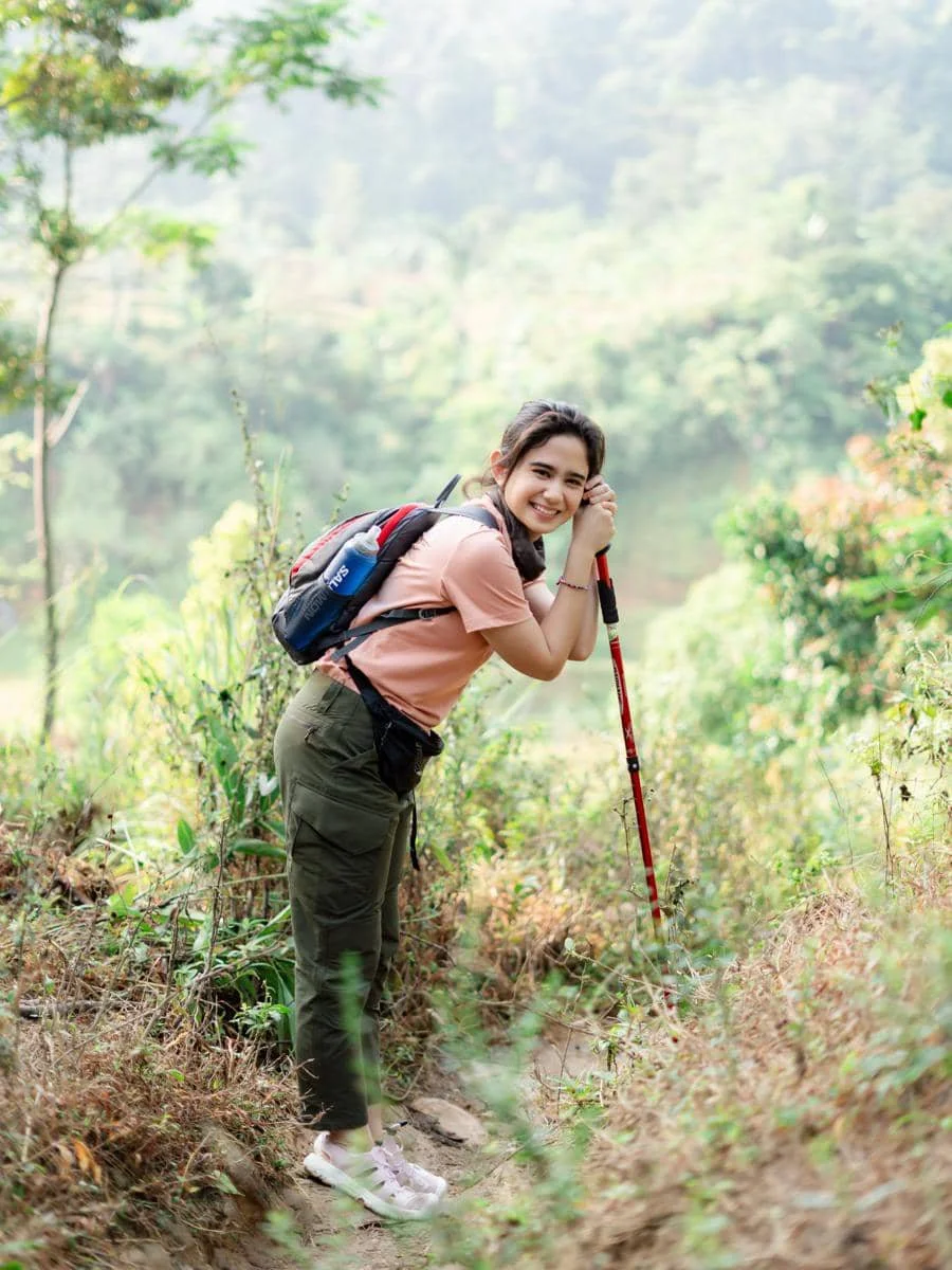 Tissa Biani trekking di Sentul Bogor