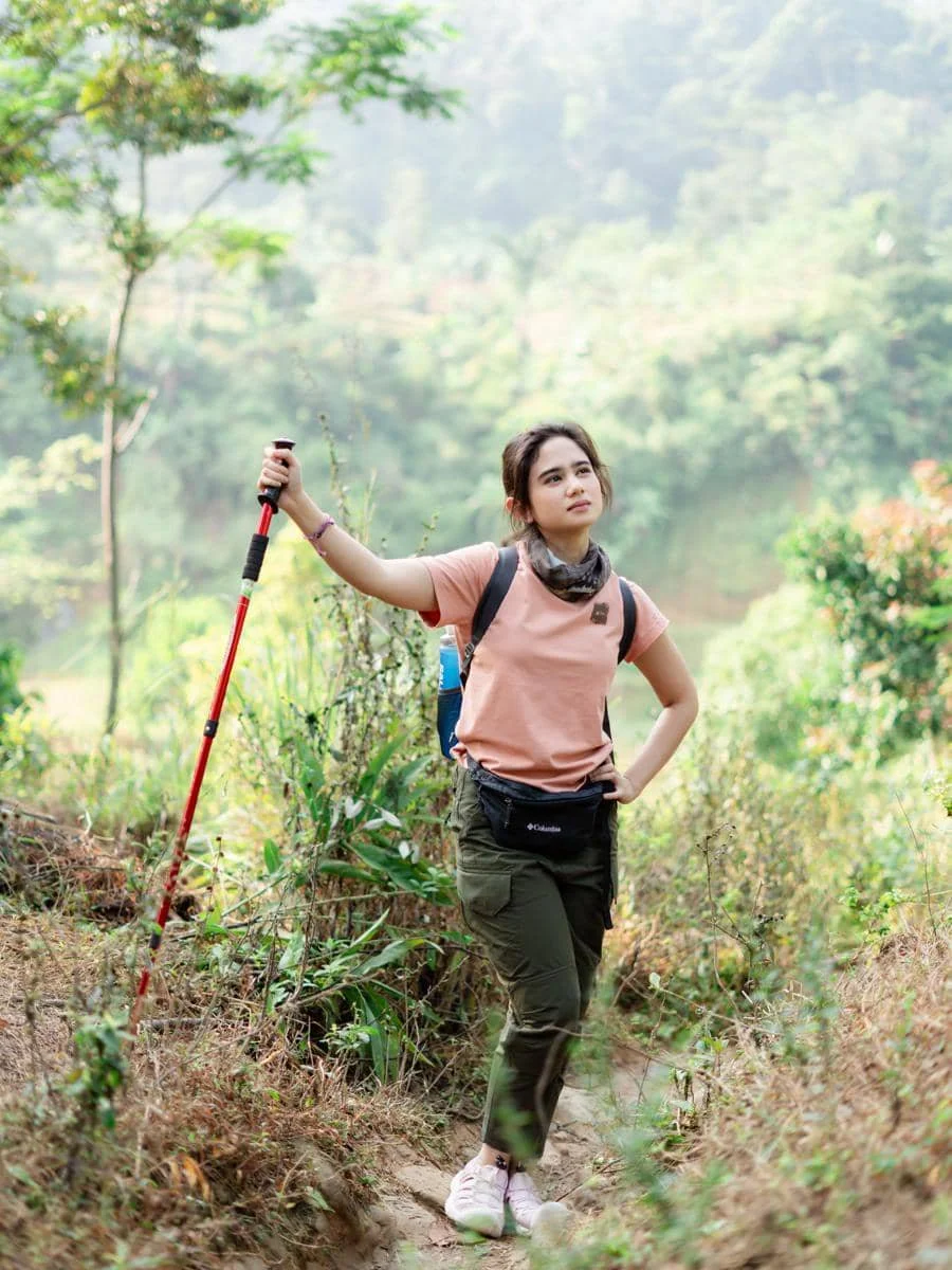 Tissa Biani trekking di Sentul Bogor