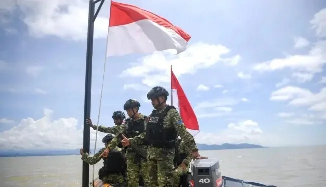 Korps Marinir TNI AL Perkuat Pengamanan Perbatasan dan Kedaulatan Negara di Pulau Sebatik