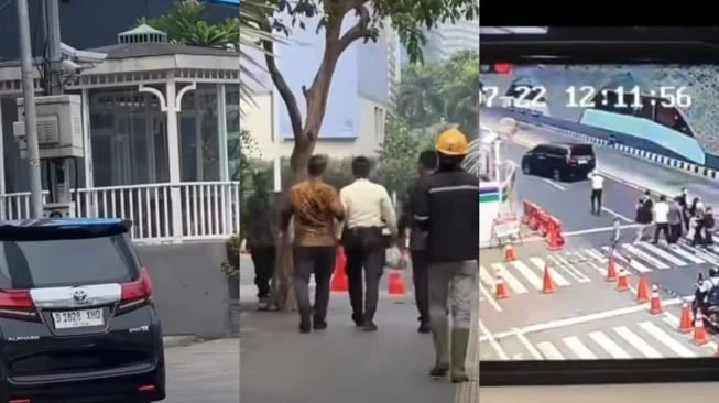 Satpam Halte Transjakarta Bundaran HI yang viral usai menegur pengendara Toyota Alphard yang menerobos lampu merah pada Rabu (22/7/2026) lalu dan viral di media sosial. (Ist)