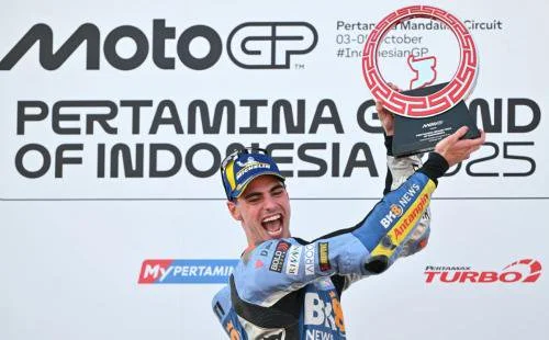 Fermin Aldeguer memenangi MotoGP Mandalika 2025 (Foto: MotoGP)
