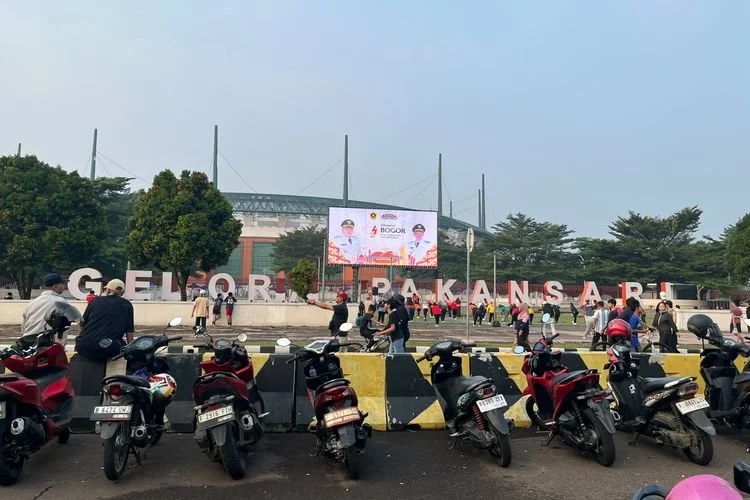 Ilustrasi car free day Bogor di sekitar Jalan Tegar Beriman, tepatnya di area GOR Pakansari