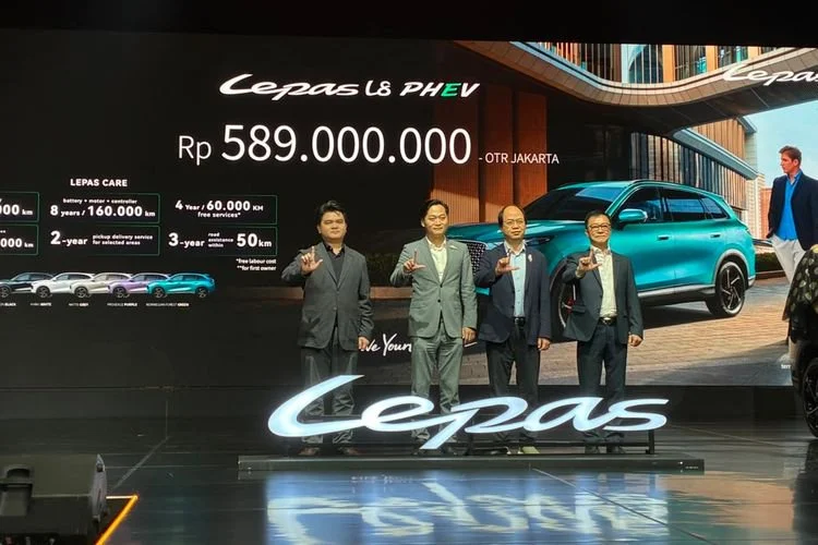 Lepas L8 dijual dengan harga resmi Rp 589 juta