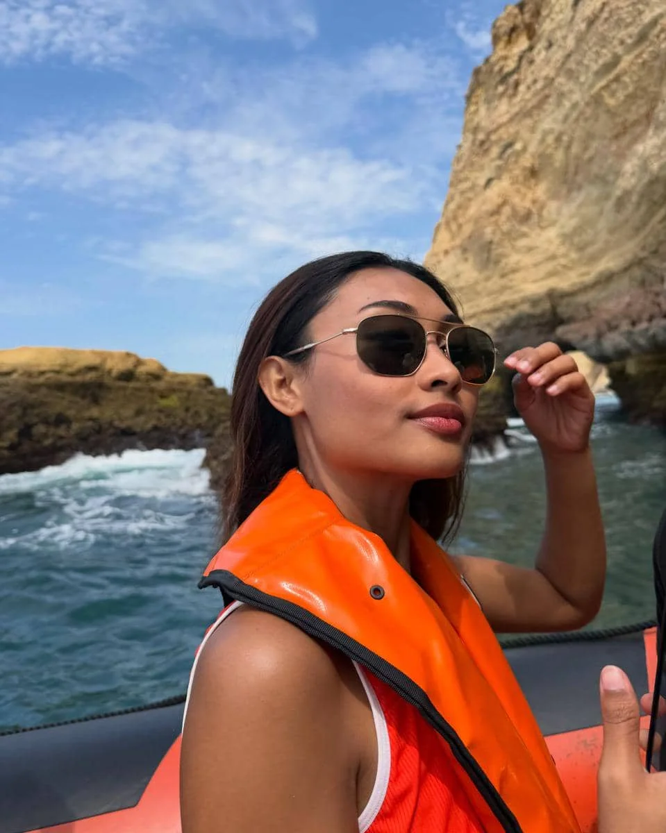 Novia Bachmid berlibur di Portimão