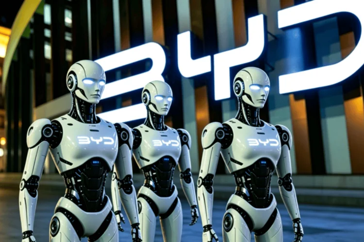 Ilustrasi robot humanoid BYD