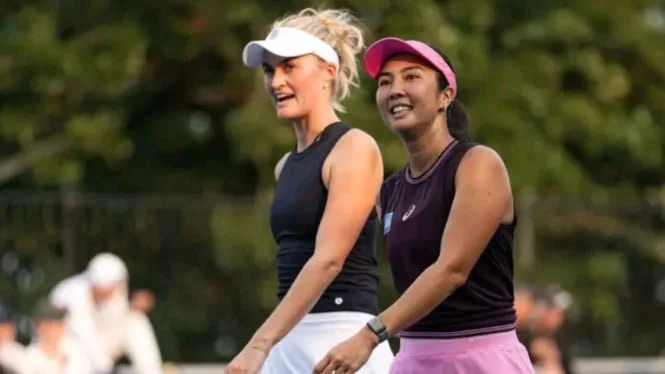 Aldila Sutjiadi dan Erin Routliffe Menembus Perempat Final DC Open