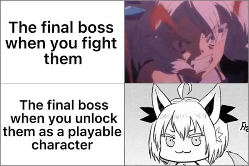 8 Meme Anime tentang Bos Terakhir, Darahnya Banyak!