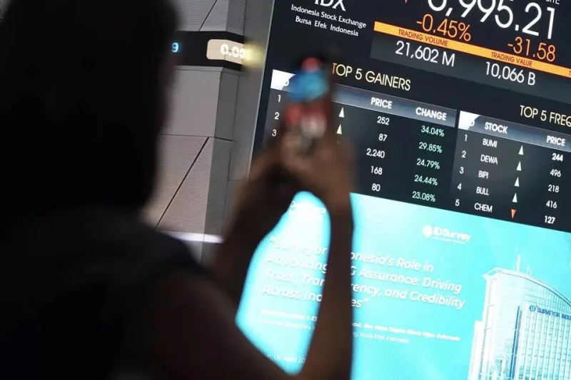 Penutupan Sesi I, IHSG Hari Ini Tinggalkan Level 6.100