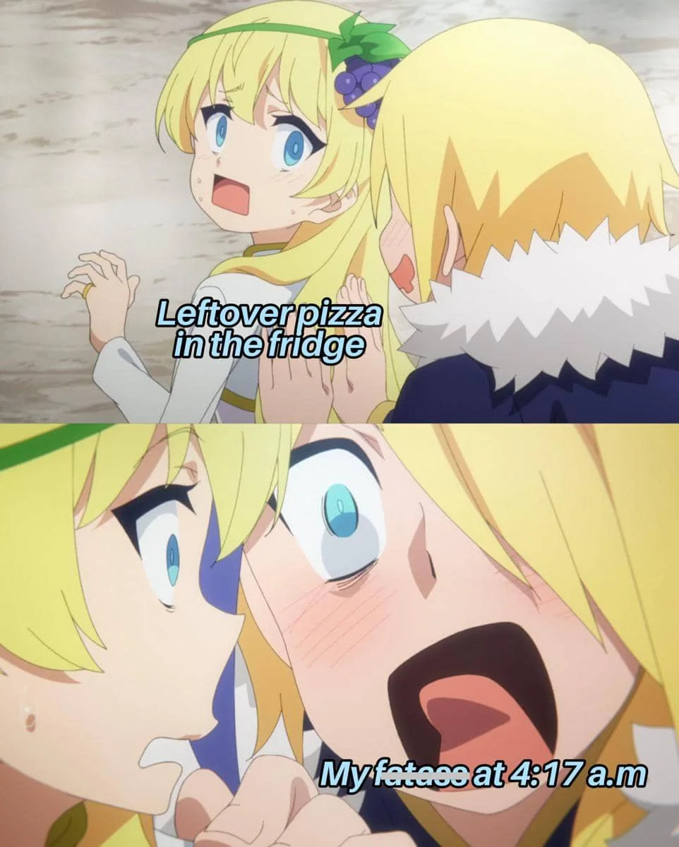 meme anime tentang camilan