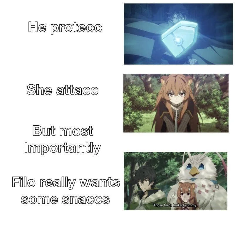 meme anime tentang camilan