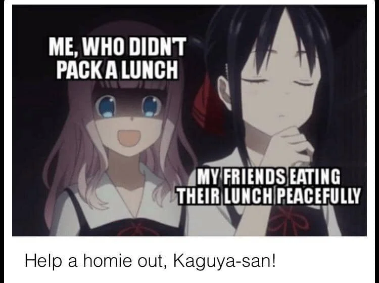 meme anime tentang camilan