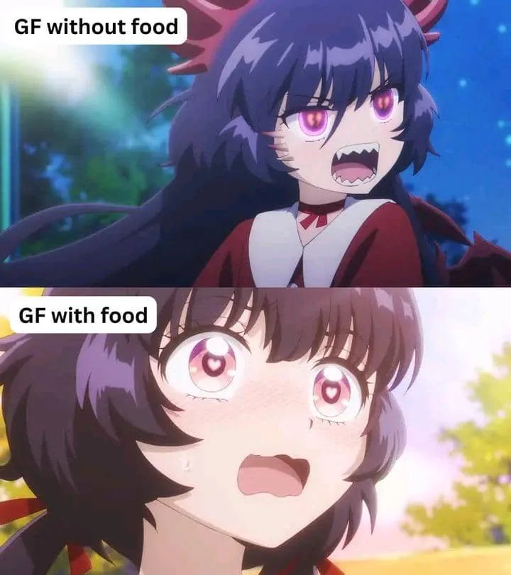 meme anime tentang camilan