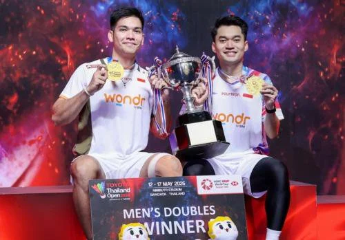Leo Rolly Carnando/Daniel Marthin Juara Thailand Open 2026. (Foto: PBSI)