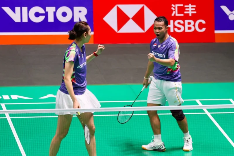 Hasil Taipei Open 2026: Menang Dramatis, Rehan/Gloria Tembus Perempat Final