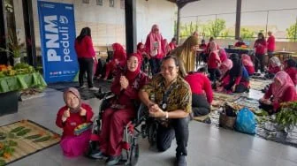 PNM Dorong Kemandirian Penyandang Disabilitas Lewat Pelatihan Ecoprint