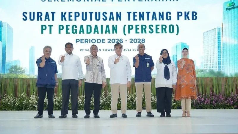 Pegadaian Terima SK Perjanjian Kerja Bersama dari Kemenaker
