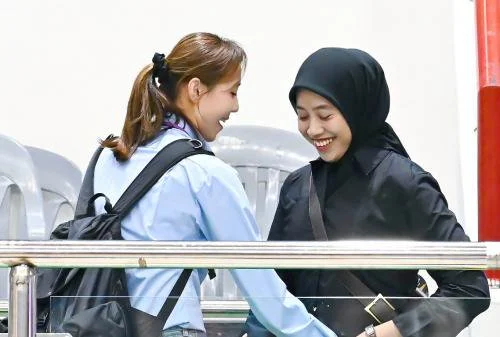Megawati Hangestri berjumpa eks rekannya di Red Sparks Han Song-yi (Foto: Instagram/@ssongr12)