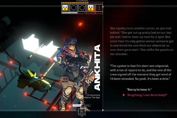 cuplikan gameplay Citizen Sleeper 