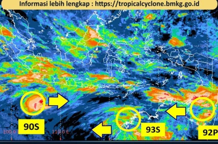 BMKG Sebut Bibit Siklon Tropis 94W Berpotensi Memicu Hujan di Sejumlah Wilayah Indonesia
