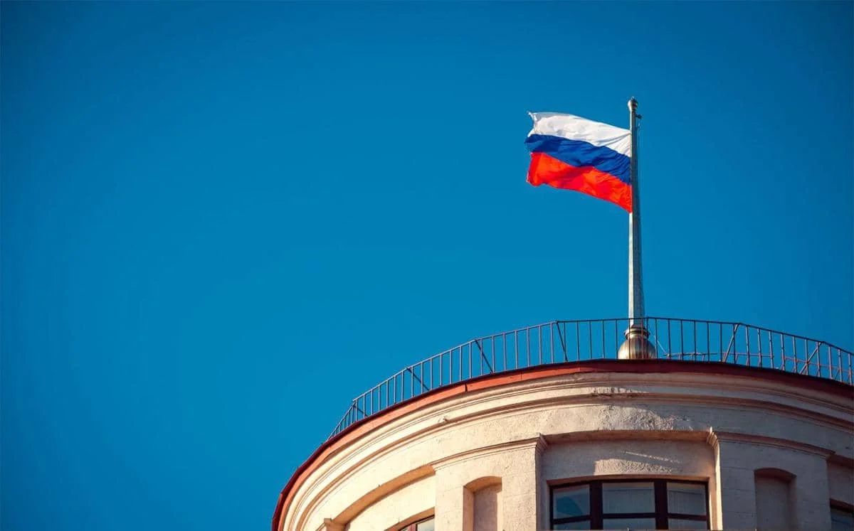 ilustrasi bendera Rusia