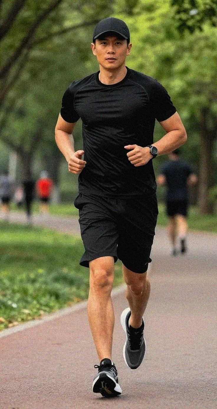 outfit monokrom jogging