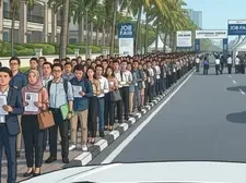 Antrean 1.000 Pencari Kerja di Malaysia Jadi Alarm, Indonesia Terancam Hadapi Situasi Serupa!
