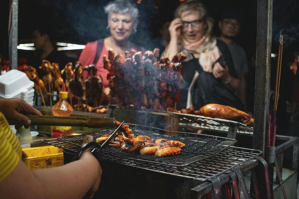 ilustrasi bisnis street food 