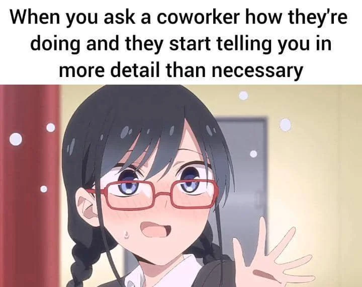 meme anime tentang rekan kerja