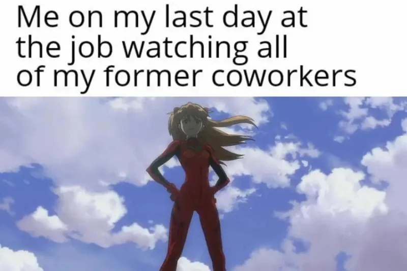 8 Meme Anime tentang Rekan Kerja, Lebih Bebas setelah Resign