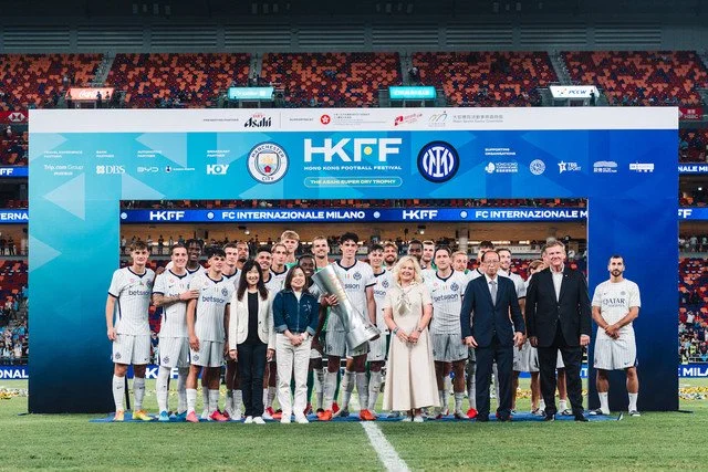 Disaksikan 42.826 Penonton, Inter Milan Taklukkan Man City di Hong Kong