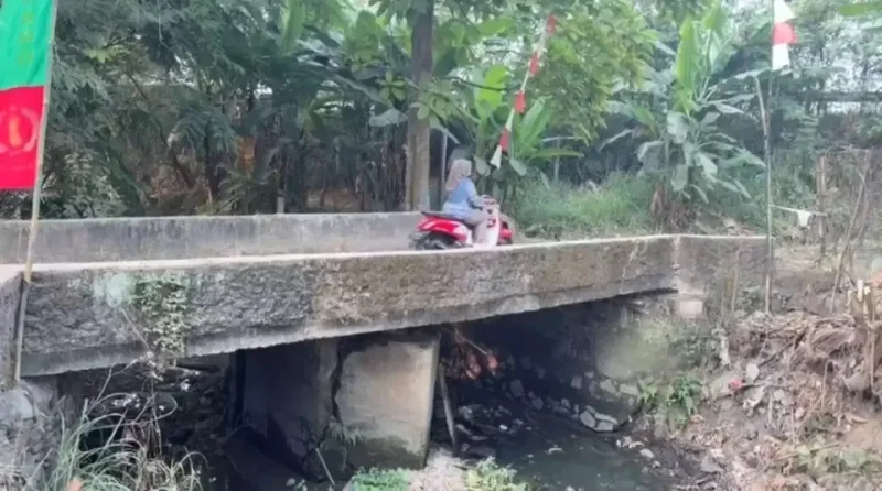 Jembatan Nyaris Ambruk di Walantaka Serang Akhirnya Dibangun