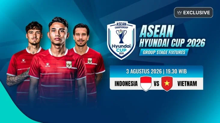 Indonesia vs Vietnam di ASEAN Hyundai Cup 2026: Jam Tayang, Link & Cara Nonton VISION+