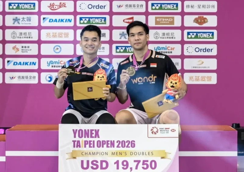 Tak Sekadar Menang, Juara Taipei Open 2026 Jadi Kado Ulang Tahun untuk Leo/Daniel