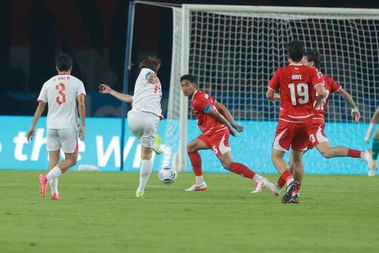 Pertandingan Timnas Indonesia vs Vietnam di Stadion Pakansari, Cibinong, Senin (3/8/2026) dalam lanjutan Grup A ASEAN Championship 2026.