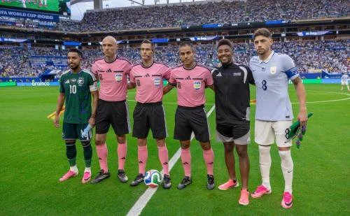 Laga Timnas Arab Saudi vs Uruguay berakhir 1-1 @SaudiNT_EN