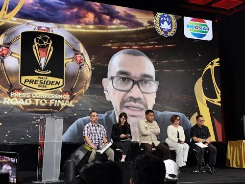 Panpel Piala Presiden 2026. (Foto: Cikal Bintang/Okezone)