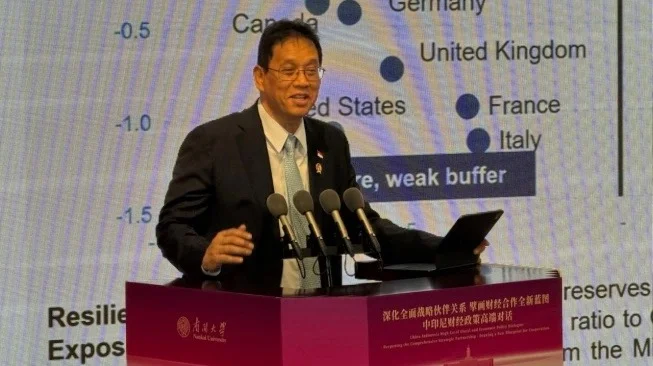 Purbaya Pamer Pertumbuhan Ekonomi RI Kuat di Depan Akademisi China