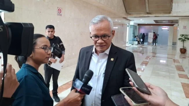 Wakil Ketua Komisi II DPR RI, Aria Bima di Kompleks Parlemen, Senayan, Jakarta, Senin (22/9/2025). [Suara.com/Bagaskara]