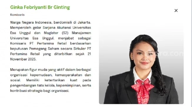 Siapa Ginka Febriyanti yang Dituding Ikut Demo Bayaran dan Kini jadi Komisaris Pertamina Retail