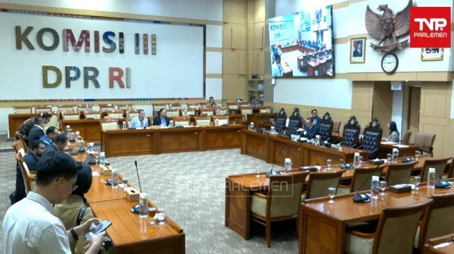Rapat Dengar Pendapat Umum (RDPU) Komisi III DPR terkait RUU Polri di Komplek Parlemen, Senayan, Jakarta, Selasa (2/6/2026). {Dok.ist}