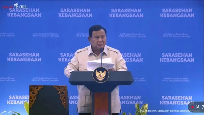Guru Besar hingga Rektor Ungkap Isi Pembahasan Prabowo di Sarasehan