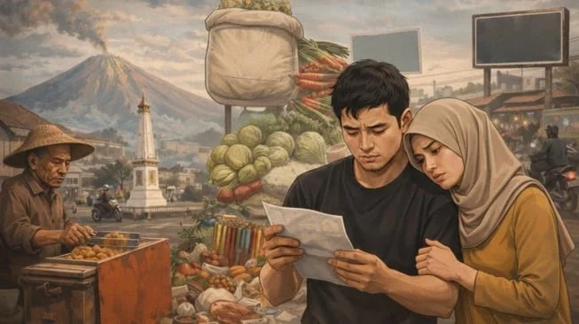 Ilustrasi beban biaya hidup di Jogja. [Dok Suara.com/AI]