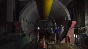Pembangunan MRT Bundaran HI-Kota Tua Hampir 60 Persen Rampung